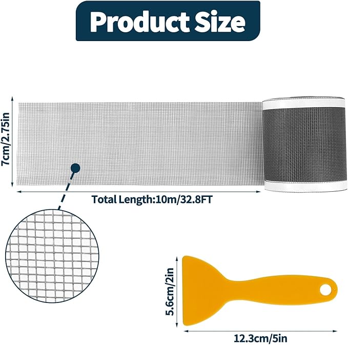 2.75 Inch x 33 FT Disposable Shower Drain Screen Self-Adhesive Stickers - Image 2