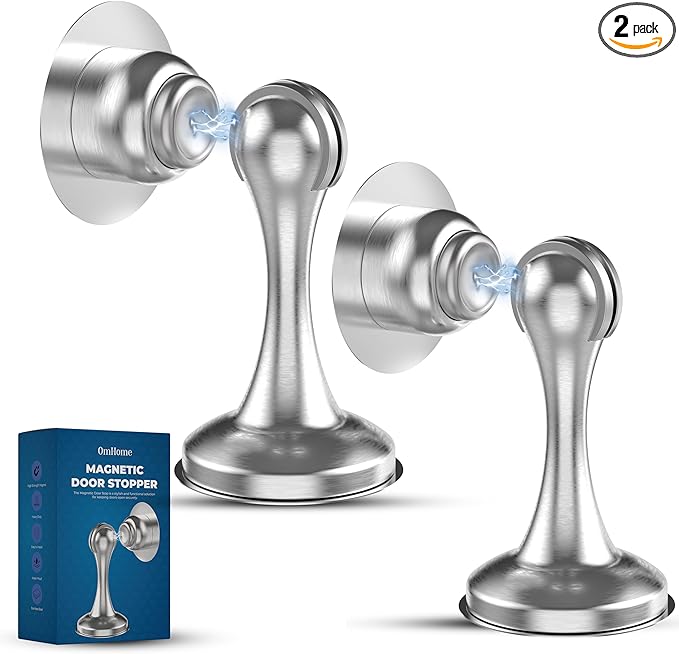 OmHome Magnetic Door Stop Soft Magnetic Door Catch, Magnetic Door Stoppers by Unknown