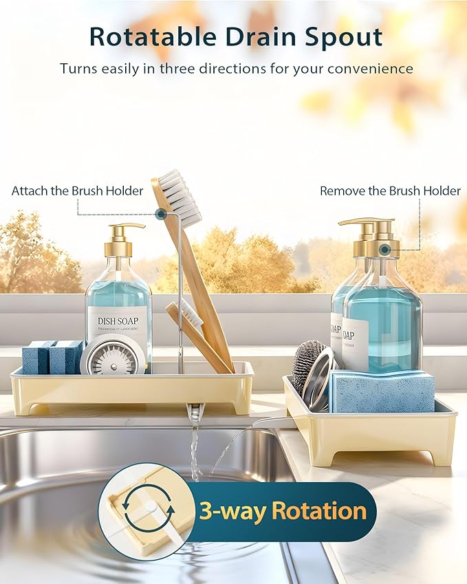 Minimalist Sink Caddy, Rustproof Sponge Holder - Image 5