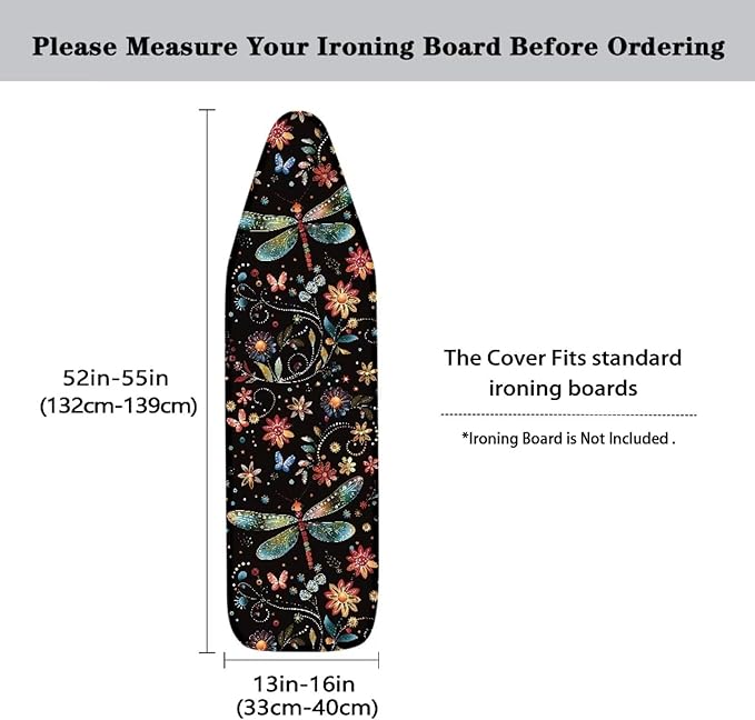 Dragonfly Ironing Board Cover Non Stick Scorch Ironing Board Cover and Pad - Image 5
