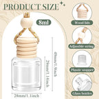 AROIC Hanging Car Air Freshener, 6 Pack Vanilla Cream Long Lasting & Refillable - Image 5