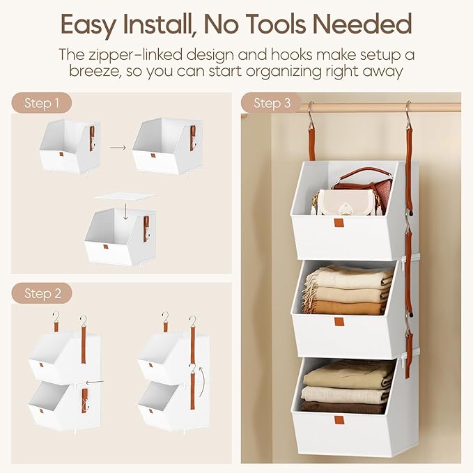 Collapsible Hanging Closet Organizer - Image 7