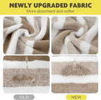 KinHwa Microfiber Hand Towels for Bathroom Soft and Absorbent Face Towels Brown - Image 2