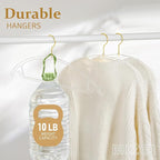 MIZGI Premium Clear Hangers Heavyduty-Acrylic No Shoulder Bump Suit Hangers - Image 4