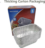 1Lb mini Loaf Pans Heavy Duty Disposable Aluminum Foil Bread Tins Standard Size - Image 5