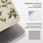 Vintage Plants Herbs Floral Dish Drying Mat - Image 4