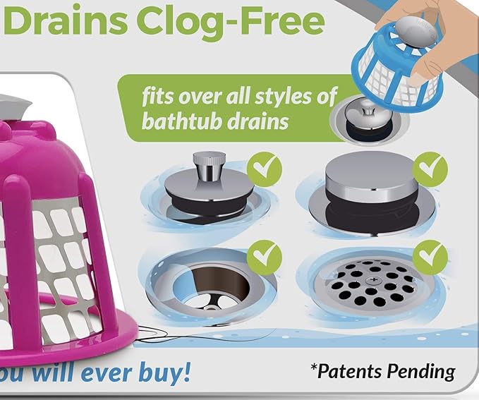 Tubbrella The Most Innovative Bathtub Drain Strainer/Hair Catcher - Image 6