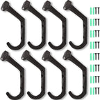 Dicunoy 8PCS Rustic Cast Iron Hooks, Wall Mounted Farmhouse Coat Hangers by Dicunoy