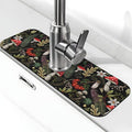 Forest Mushroom Mushrooms Leaves Flowers Kitchen Sink Splash Guard Faucet Mat by Unknown