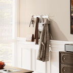 White Wall Mounted Coat Rack - Image 2