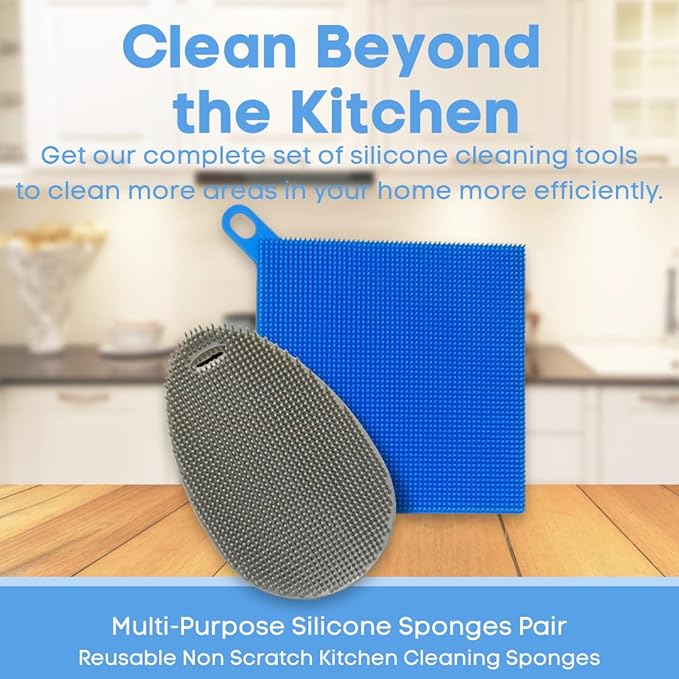 Silicone Dish Sponge Dish Scrubber - Image 2