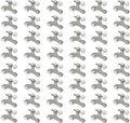 48 Pack Hinge Pin Brushed Nickel Door Stopper, Adjustable Heavy Duty Hinge Pin by SUNTAI