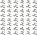 48 Pack Hinge Pin Brushed Nickel Door Stopper, Adjustable Heavy Duty Hinge Pin by SUNTAI