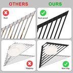 Triangular Sink Rack, Foldable Sink Drying mat, Heat-Resistant, and Rust-Proof - Image 5