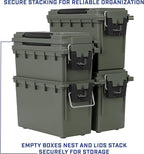 Sheffield 12757 4-Pack Ammo Storage Box, Stackable .30 Cal Field Boxes - Image 6