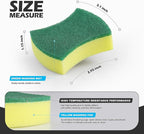 Kitchen Cleaning Sponges, 96 Pack Eco Non-Scratch - Image 3