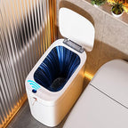 funest Bathroom Trash Can with Lid, Automatic Motion Sensor Trash Can, 3.5 by funest