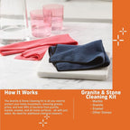 E-Cloth Granite & Stone Cleaning Kit, Premium Microfiber Cleaning Cloth - Image 2