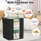 Clothes Storage Bags, 80L Large Capacity Containers - Image 5