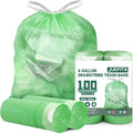 4 Gallon Trash Bags Drawstring 100 Count, JUKFITA Strong Small Garbage Bag by JUKFITA