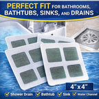 20 Pack Disposable Shower Drain Hair Catcher Stickers - Image 2