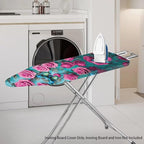 Pink Rose Ironing Board Cover and Pad Heat Reflective Stain Resistant Iron - Image 2
