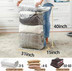 TAILI Vacuum Storage Bags 4 Pack, Jumbo Cube, Vacuum Seal Bags - Image 3