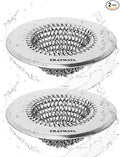 TRAPMATE 2 Pcs Kitchen Sink Drain Strainer, Stainless Steel Sink Strainer Basket by TRAPMATE
