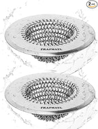 TRAPMATE 2 Pcs Kitchen Sink Drain Strainer, Stainless Steel Sink Strainer Basket by TRAPMATE