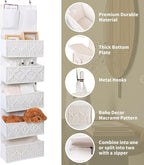 ANTIS'S HOME Over the Door Organizer Macrame Boho Nursery Storage - Image 4