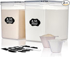 Vtopmart 8.5L 2 Pack Extra Large Flour Sugar Storage Containers by Vtopmart