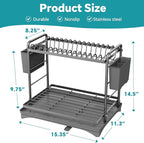 Simple Trending Dish Drying Rack, 2-Tier Dish Rack - Image 2
