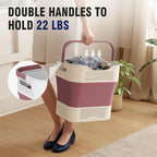 TECHMILLY Collapsible Plastic Laundry Basket Hamper - Image 4