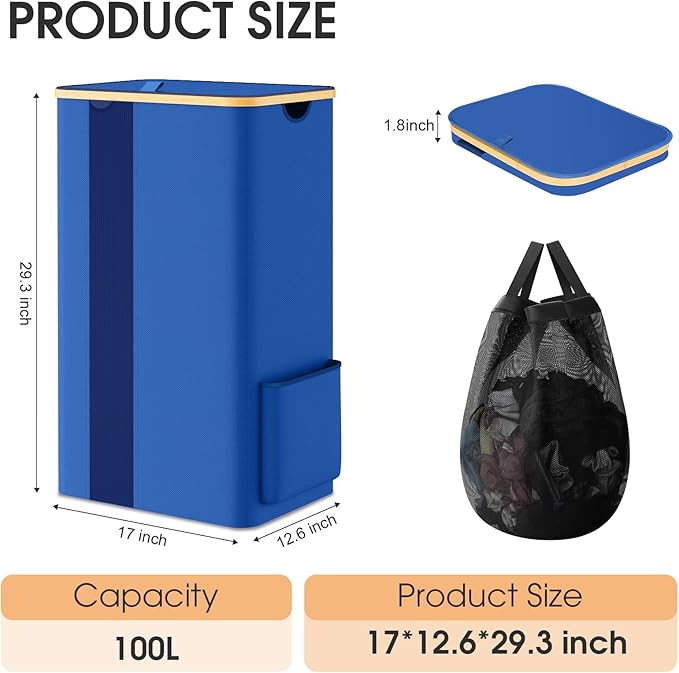 Laundry Basket Clothes Hamper - Image 2