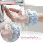 2pcs Wrist Bands for Washing Face, Microfiber Face Washing Wristbands, Arm - Image 4