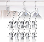 Space-Saving Clothespin Hat Pants Storage Hanging Travel Hook, Stainless Steel by Soputry