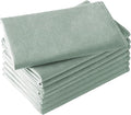 Microfiber Glass Cleaning Cloth 8 Pack, 16 Inch X 12 Inch, Lint Free Quickly by Vnoss