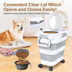 Dog Food Storage Container, 10-20 lbs Airtight Collapsible Cat Food Storage - Image 4