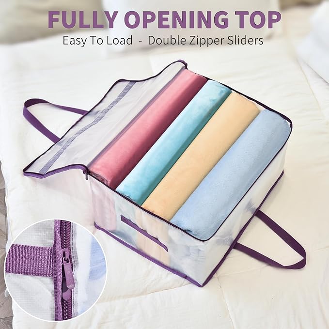 20 Gallon Large Clear Blanket Storage Bags - Image 4