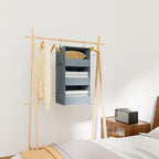 3-Shelf Hanging Closet Organizer and Storage, Foldable Hanging Closet Shelves - Image 8