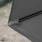 Sunnyglade 9' Patio Umbrella Outdoor Table Umbrella with 8 Sturdy Ribs (Grey) - Image 3