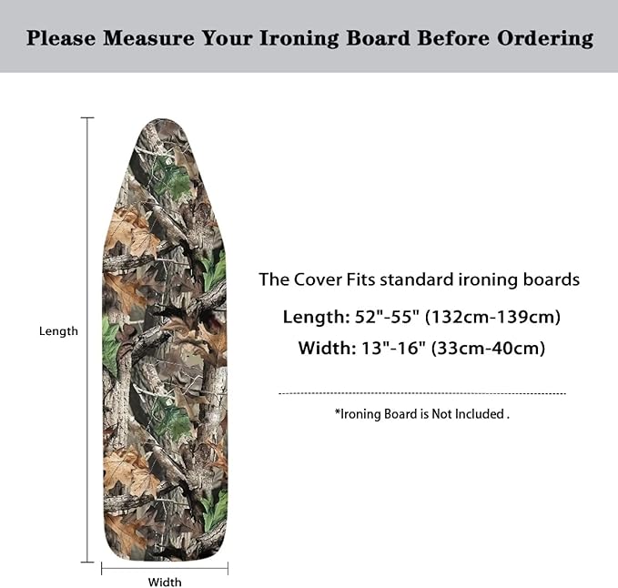 Hunting Ironing Board Cover and Pad Table Top Ironing Board Cover Standard Size - Image 6