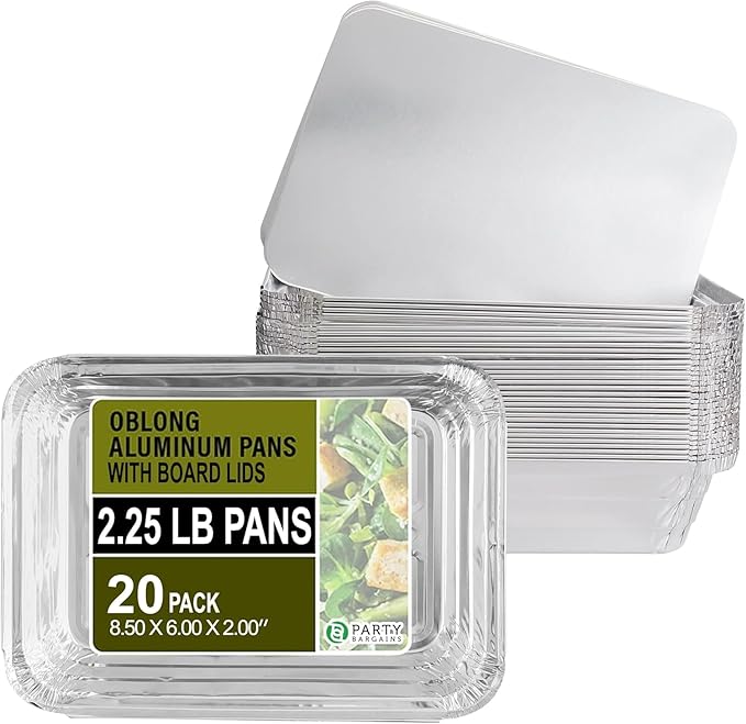 PARTY BARGAINS 2.25 lb Aluminum Pans by PARTYBARGAINS