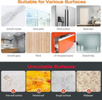 Adhesive Wall Hooks for Hanging Heavy Duty 33lb, Waterproof and Rustproof - Image 6
