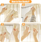 1.2 Inches Curtain Hooks, Sopito 58pcs Metal Drapery Pin and Hook - Image 6