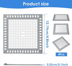 Drain Hair Filter Mesh Tub Drain Protector Anti Slip Sink Hair Stopper - Image 2