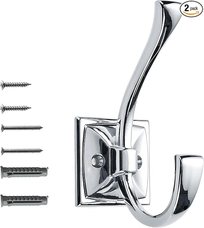 khtumeware Wall Hooks, 2 Pack Coat Hooks Hardware Towel Hooks by khtumeware