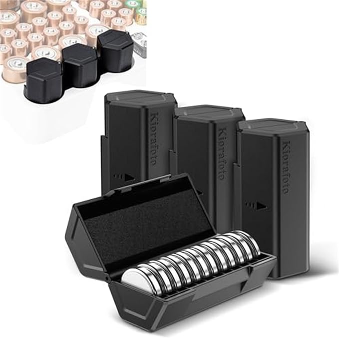 CR2032 Battery Case, Upgrade Coin Cell Battery Holder Storage by Kiorafoto