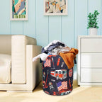 Fire Truck Fireman Laundry Basket Firefighters Oxford Cloth Laundry Hamper - Image 7