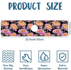 Colorful Peonies Sink Faucet Absorbing Mat Blooming Peonies Super Absorbent - Image 2